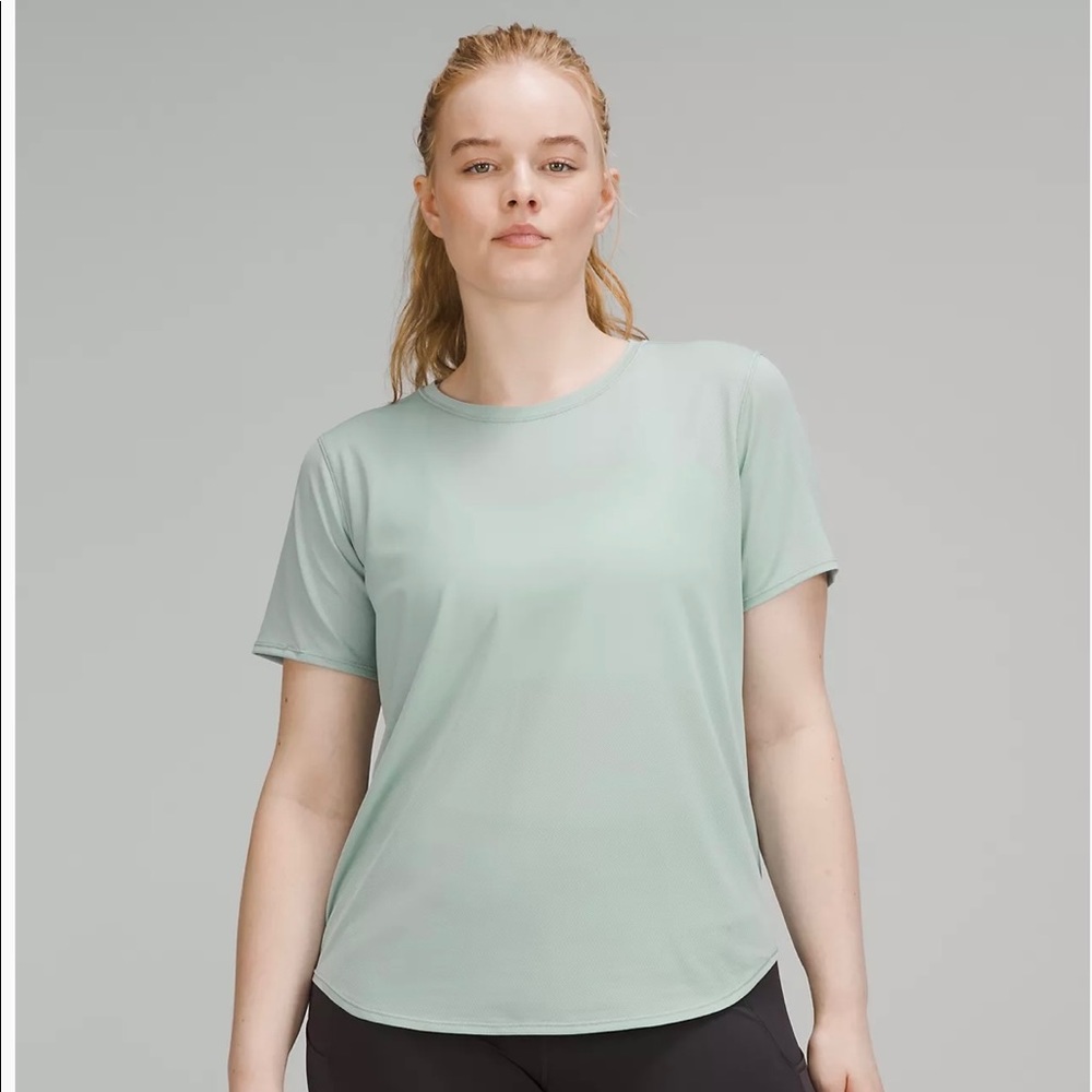 Lululemon high neck run and train tee